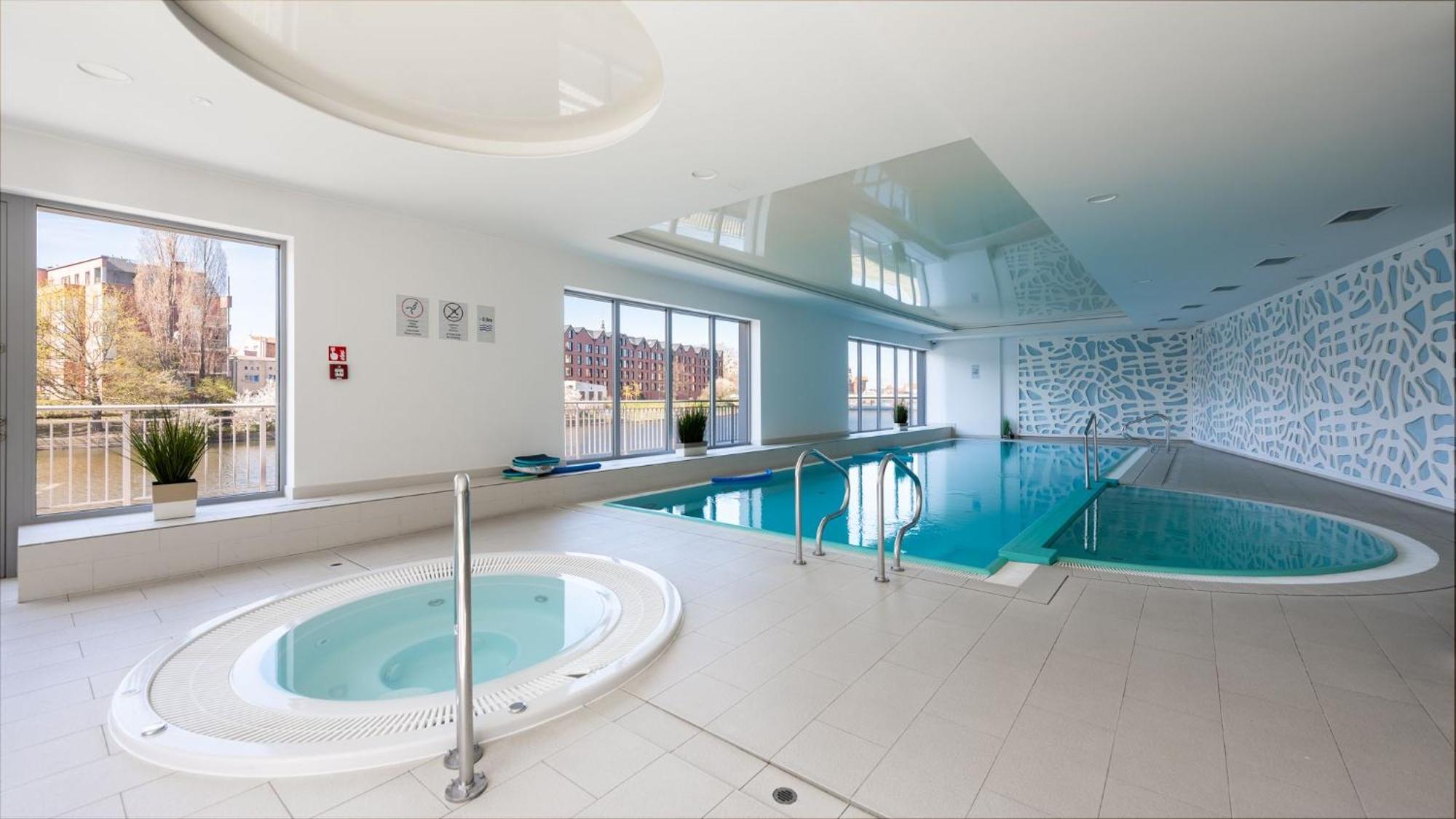Flatbook Apartments Waterlane Island Spa With Riverview Gdansk Exterior foto